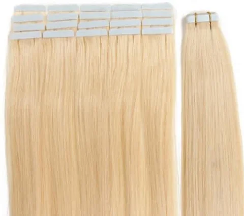 Bleach Blonde Straight Tape-Ins (100 grams)